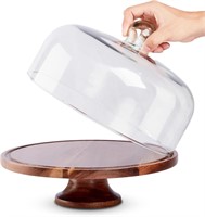 Koala's Home Cake Stand with Real Glass Dome