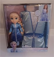 DISNEY FROZEN COSTUME PLUS DOLL SET NEW!