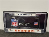New Denver Broncos Auto Tag Frame