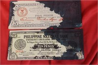 Lot of 2 Emergency Currencies from The Philippines