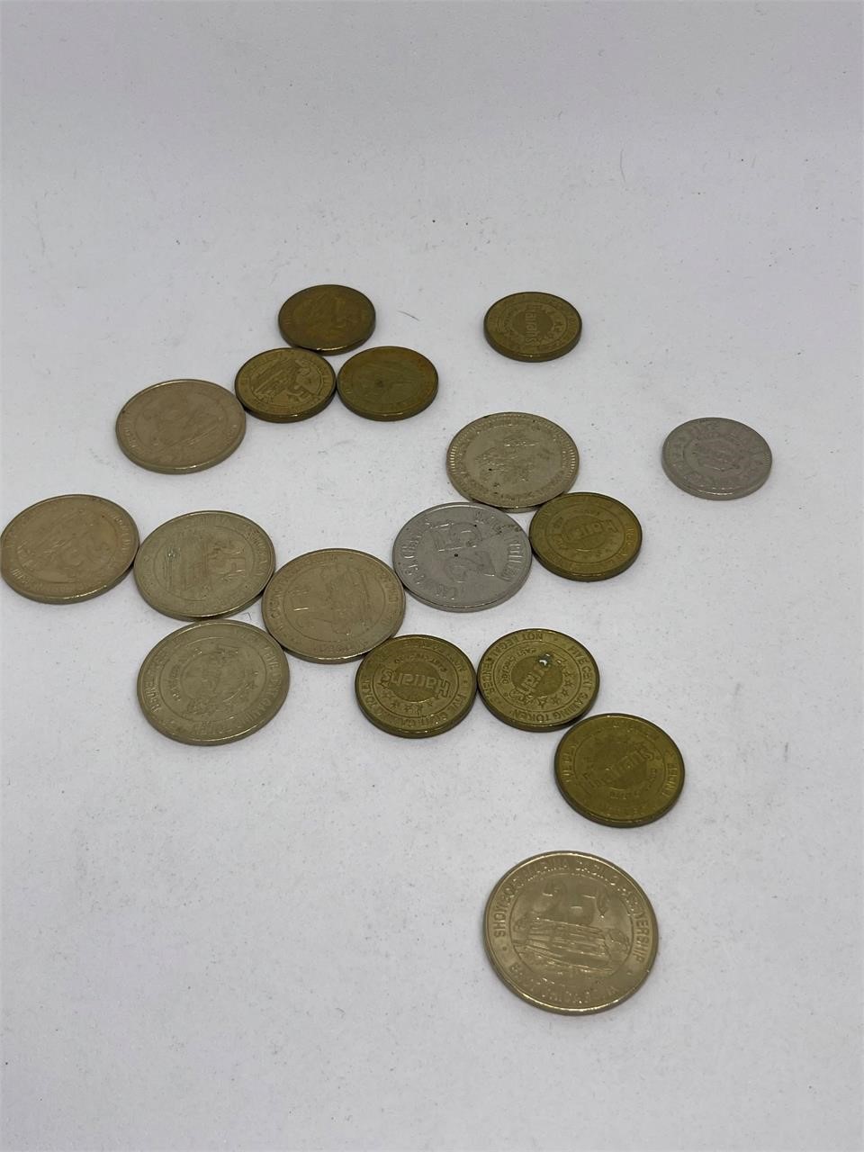 Vintage Bundle of Assorted Casino Coins