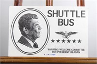 Wyoming President Reagan Shuttle Bus Poster