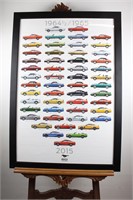 50 Years of Mustang USA Framed Poster