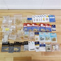 Lot Of Jewelry Clasps, Crimps, Spacer Bars, Etc..