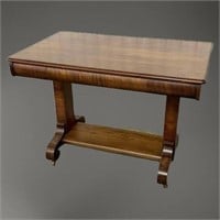 Antique Oak Empire Style Writing Desk