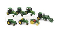 Lot (7) John Deere 1/32 Die Cast Tractors