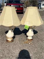 White Urn lamps