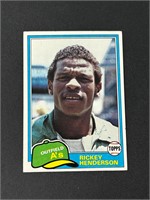 1981 Topps Rickey Henderson #261