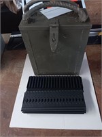 Breda Machine Gun Ammo Feed Trays & Transport Case