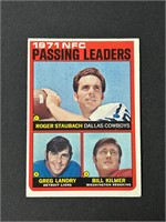 1972 Topps Passing Leaders w/ Roger Staubach