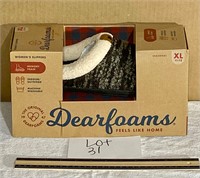 dearfoam xl size 11-12 slippers