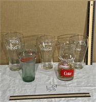 Coca cola glassware lot