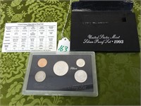 1993 US PROOF SET (3 COINS 90% SILVER)