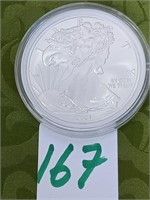 2021 SILVER EAGLE  IN PROTECTIVE CASE