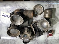 Various acetylene, lamps and parts