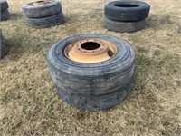 (4) 295-75R-225 Tires