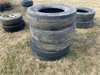 (4) 295 - 75R 225 Tires