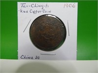 1906 Chinese Tai Ching Ti - Kuo Copper Coin