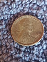 1945 Wheat Penny No Mint Mark
