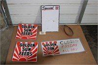 Golden Sun hat band, stickers, board,magnetic sign