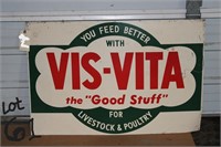 Vis-Vita Sign metal one sided
