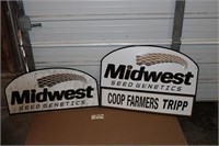 Midwest Seed Genetics metal signs (2)