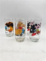 Vintage 1982 Smurf Drinking Glasses Lot 5