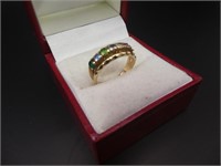 10 K Yellow Gold Family Ring Size 6,