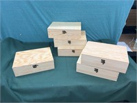 6 Piece 12” x 9” x 3.3” Wooden Box