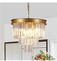 Gold Crystal Chandeliers 16” Modern