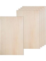 6 Pack 12 x 20 x 1/8 Inch Plywood Sheets