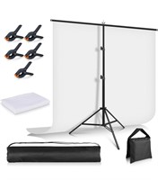 White Screen Backdrop with Stand 5x6.5ft