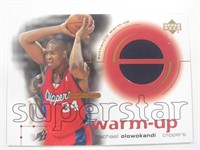 02 UD GAME WORN JERSEY OLOWOKANDI