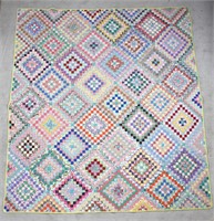 Vintage Postage Stamp Trips Around The World Quilt