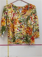 Chicos Printed Shirt Size 1