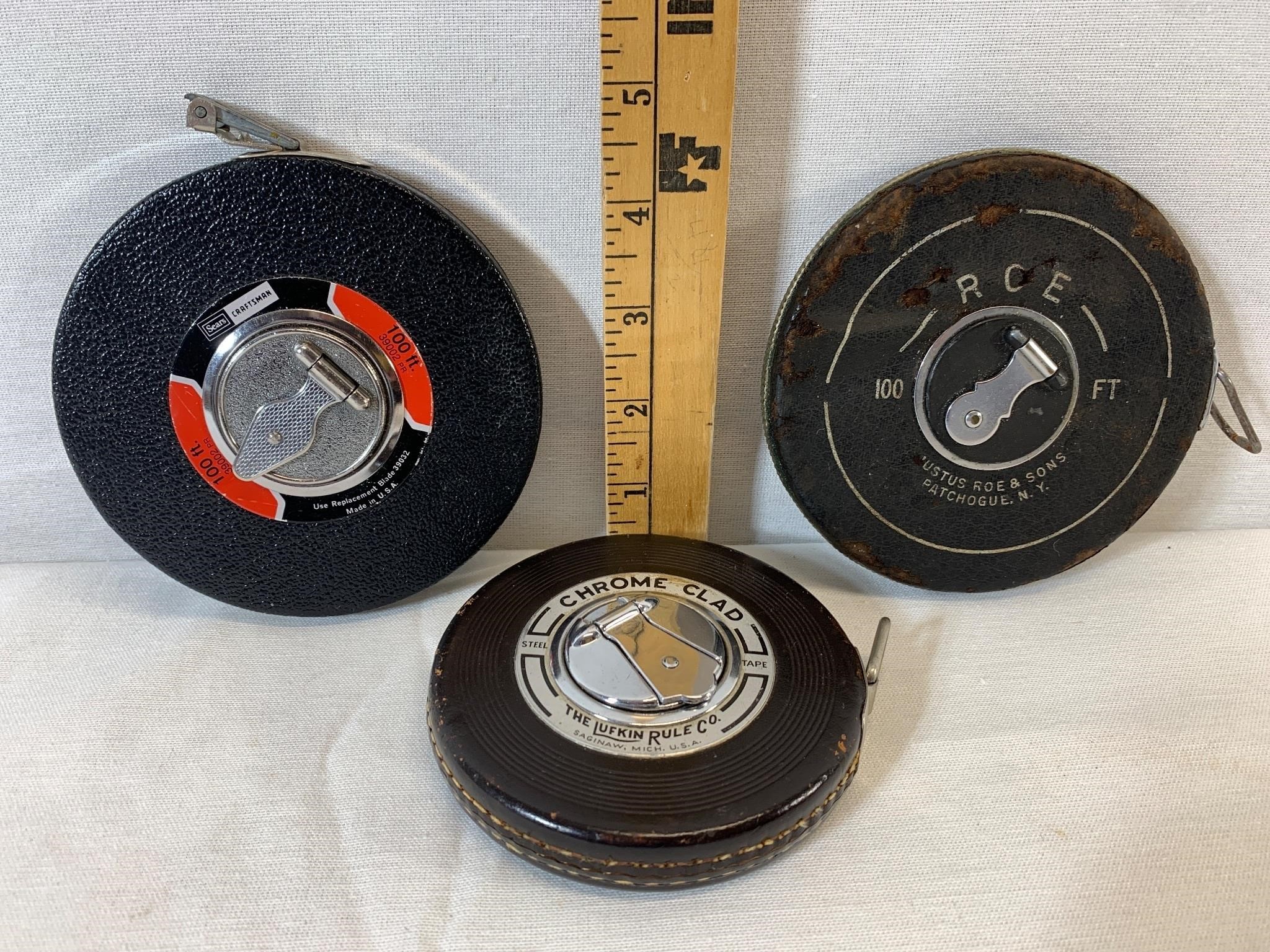 Tape Measure Lot Lufkin Craftsman and Roe