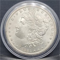 1885-CC Morgan Silver Dollar - AU