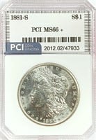 1881-S Morgan Silver Dollar MS-66 +