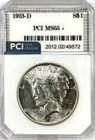 1923-D Silver Peace Dollar MS-65 +