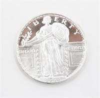 1 Troy OZ .999 Fine Silver Golden State Mint Round