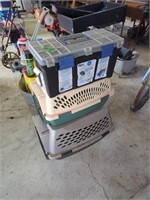 Pair Of Animal Crates And Toolbox