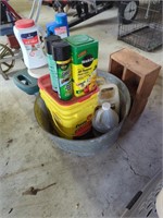 Metal Wash, Tub, Fertilizer, Rolling Cart, Etc
