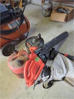 Electric Blower And Gas Cans