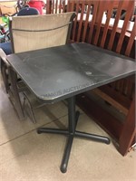 Glider Patio Chair and Small Table