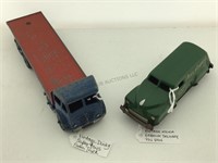 2 Vintage Metal Cars/ Trucks