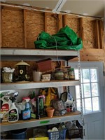 Metal Rack And Contents, Cleaning Supplies, Etc
