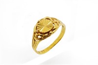 24ct yellow gold ring
