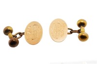 Antique 15ct rose gold cufflinks