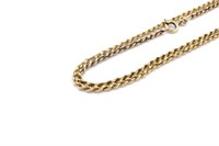 Italian 9ct yellow gold rope chain necklace