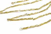 Brutalist 18ct yellow gold necklace